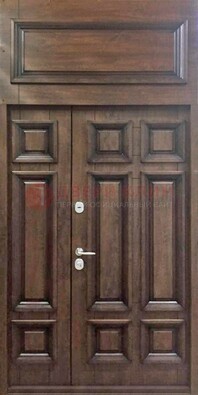Классическая входная дверь с верхней фрамугой ДФГ-15 в Екатеринбурге