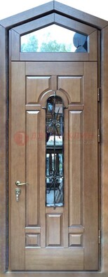 Железная дверь Винорит с фрамугой для частного дома ДФГ-34 в Екатеринбурге