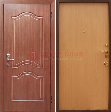 Входная дверь отделанная МДФ и ламинатом внутри ДМ-159 в Екатеринбурге