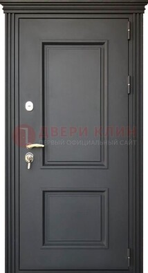 Чёрная дверь с МДФ ДМ-520 в Екатеринбурге