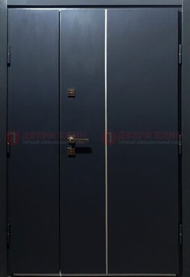 Темная металлическая дверь с порошковым покрытием ДП-220 в Екатеринбурге