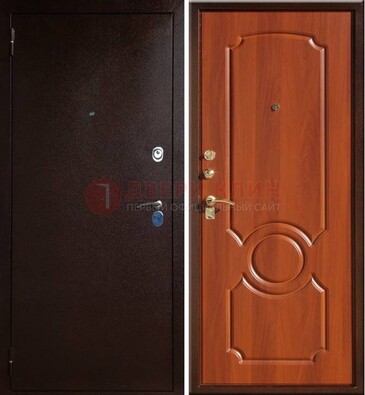 Темная железная дверь с порошковым напылением ДП-46 в Екатеринбурге