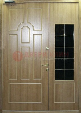 Входная дверь Дверь со вставками из черного стекла ДПР-42 в Екатеринбурге
