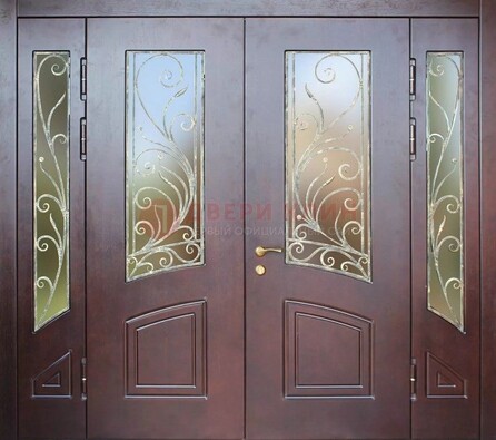 Парадная дверь ДПР-58 с остеклением в Екатеринбурге