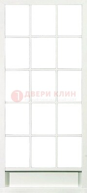 Железная решетчатая дверь в белом цвете ДР-10 в Екатеринбурге