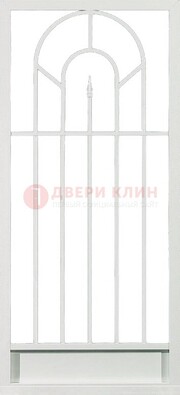 Стальная решетчатая дверь в белом цвете с пикой ДР-11 в Екатеринбурге