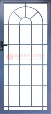 Синяя металлическая решетчатая дверь ДР-28 в Екатеринбурге