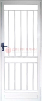Железная решетчатая дверь белая ДР-32 в Екатеринбурге