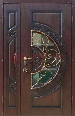 Полуторная железная дверь Винорит в классическом стиле ДСК-272 в Екатеринбурге