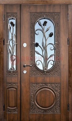 Железная дверь с виноритом и ковкой ДВТ-180 в Екатеринбурге