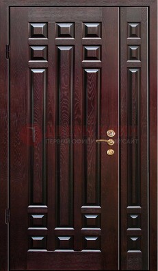 Коричневая металлическая дверь с виноритом ДВТ-20 в Екатеринбурге