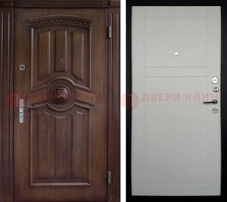 Темная входная дверь с виноритом ДВТ-216 в Екатеринбурге