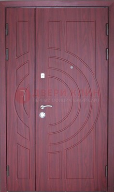 Красная железная дверь с виноритом ДВТ-3 в Екатеринбурге